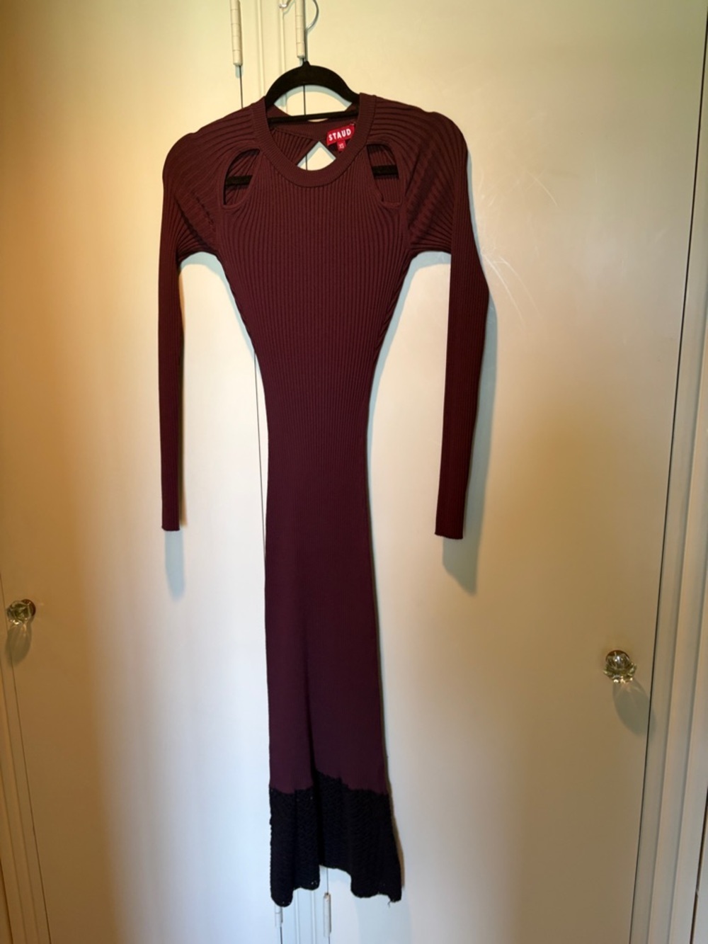 STAUD Mulholland Cutout Detail Long Sleeve Dress - Picture 4 of 5